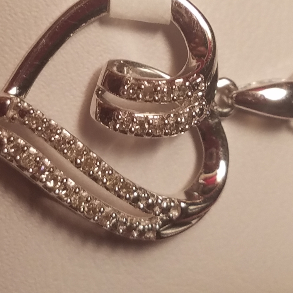 10k diamond necklace
